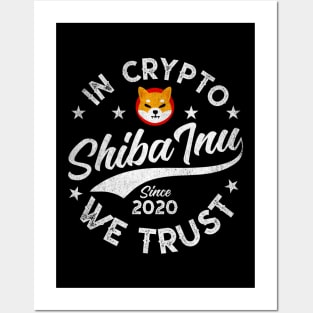 In Crypto We Trust Shiba Inu Coin Crypto Hodl Hodler Men Kids Cryptocurrency Lovers Posters and Art